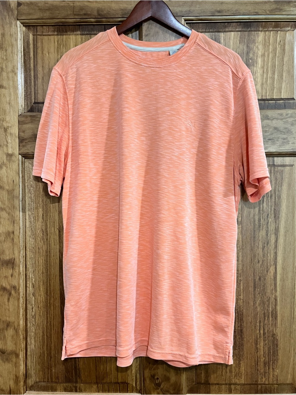 Men's Tommy Bahama Crew Neck Performance L/G Modal T-Shirt - Coral